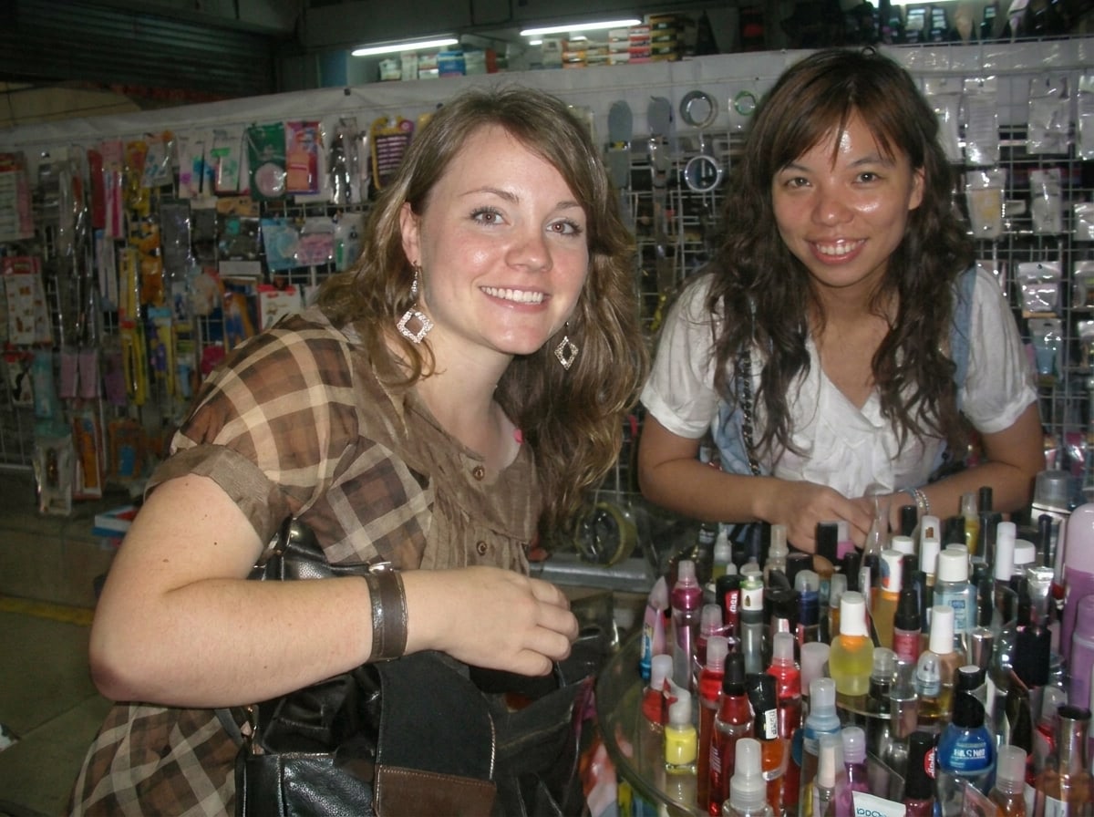 Teresa and Lin, the founders of Sage and Stone Pets, photographed together when they first met